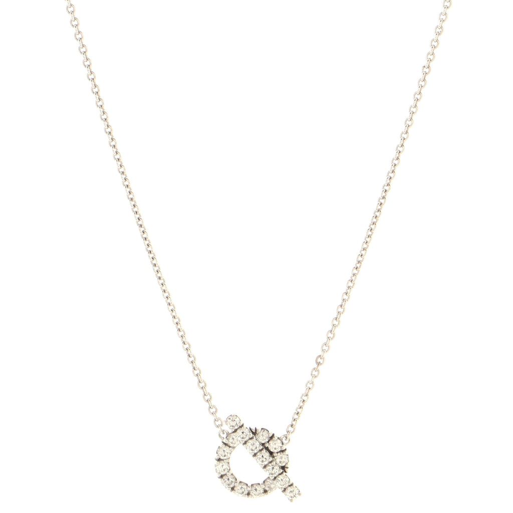 Finesse Pendant Necklace 18K White Gold and Diamonds