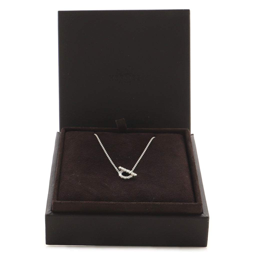 Finesse Pendant Necklace 18K White Gold and Diamonds