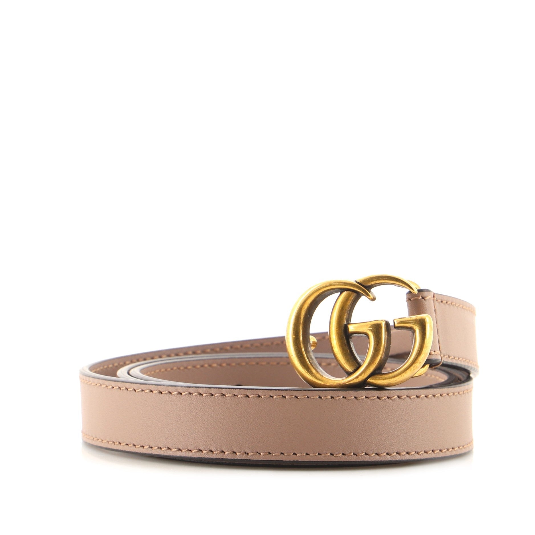 GG Marmont Belt Leather Thin 80