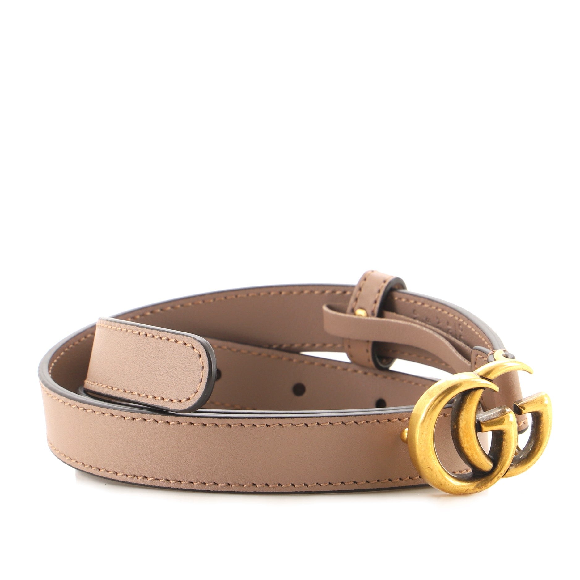 GG Marmont Belt Leather Thin 80
