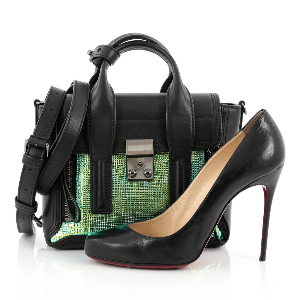 Pashli Satchel Iridescent Leather Mini