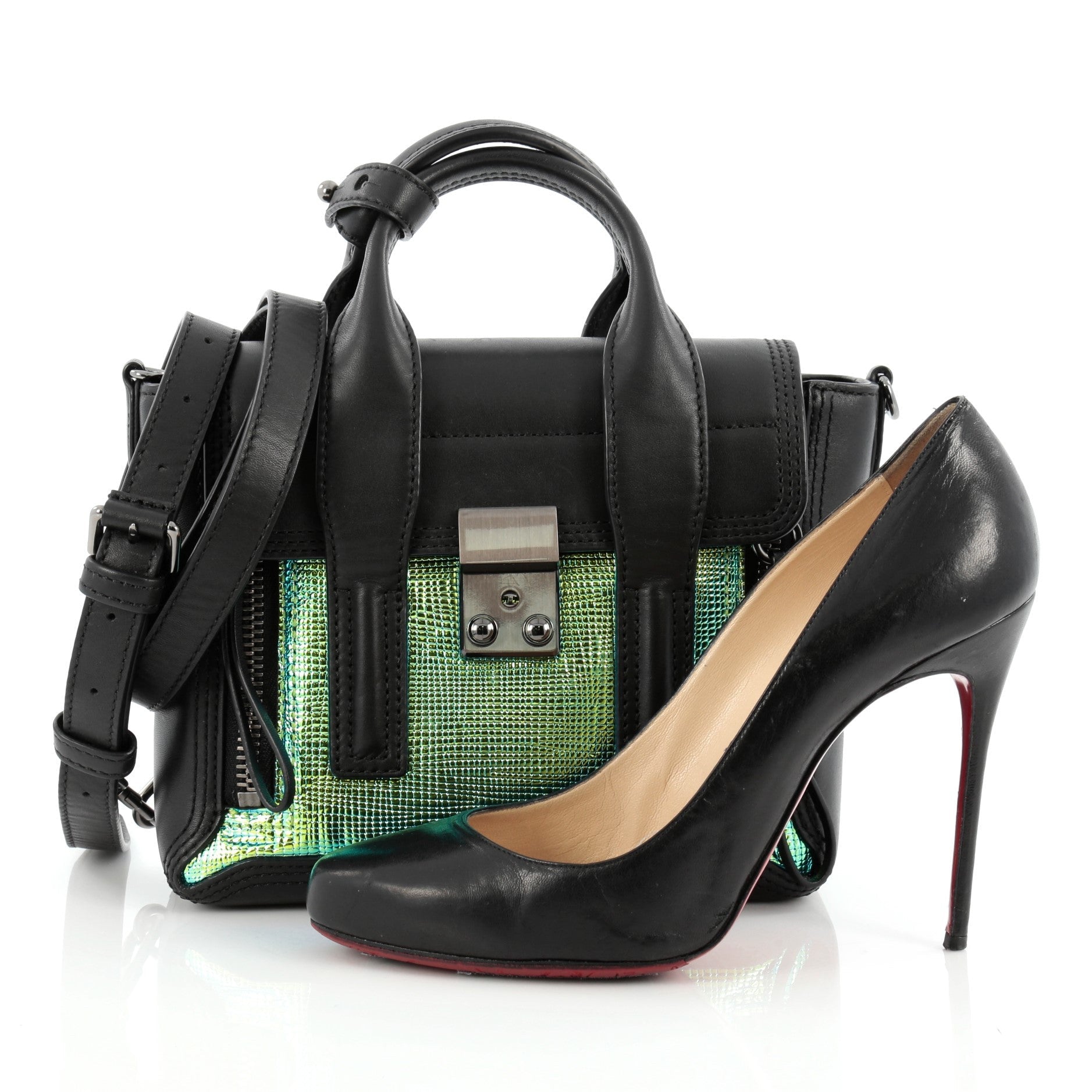 Pashli Satchel Iridescent Leather Mini