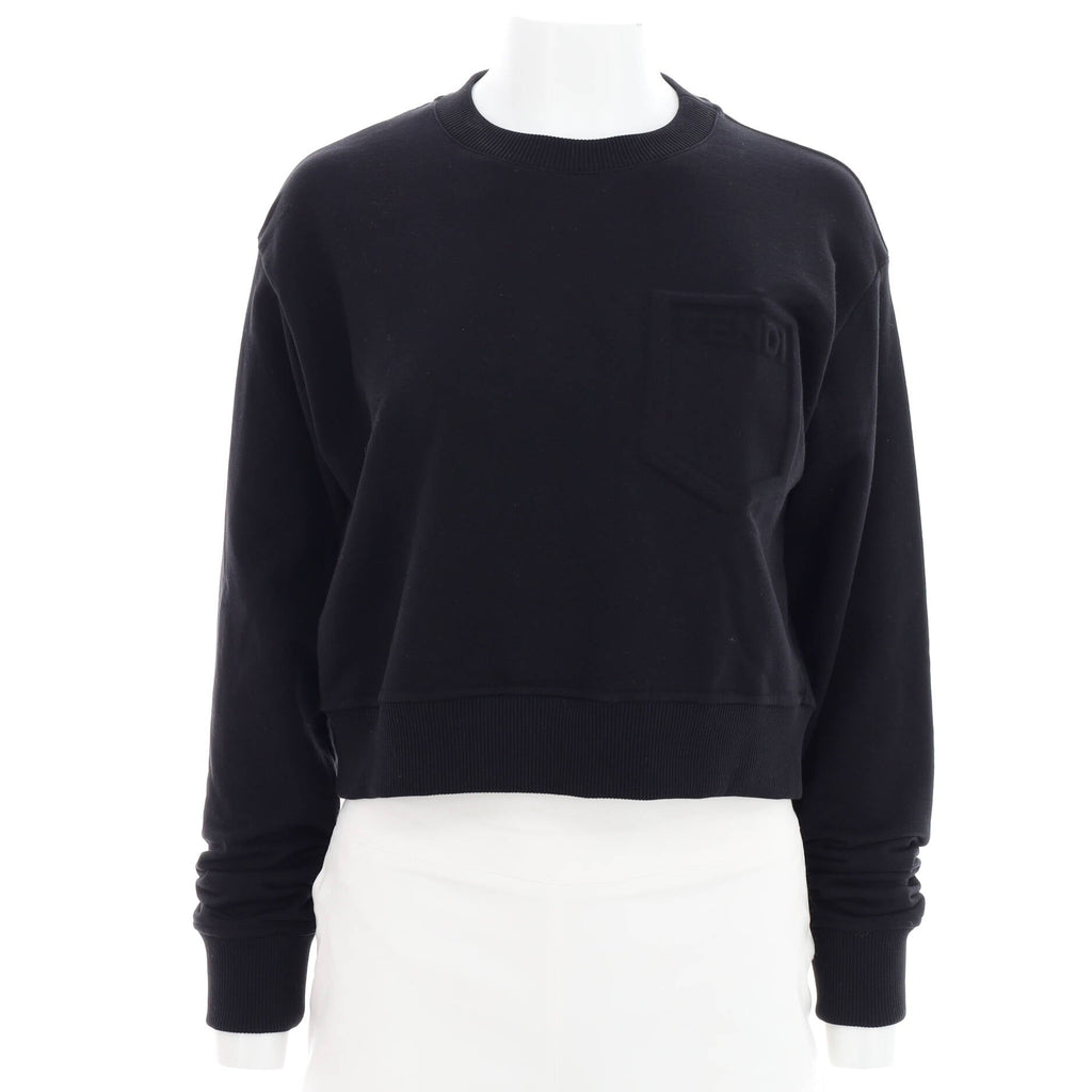 Women's Cropped Logo Sweater Cotton