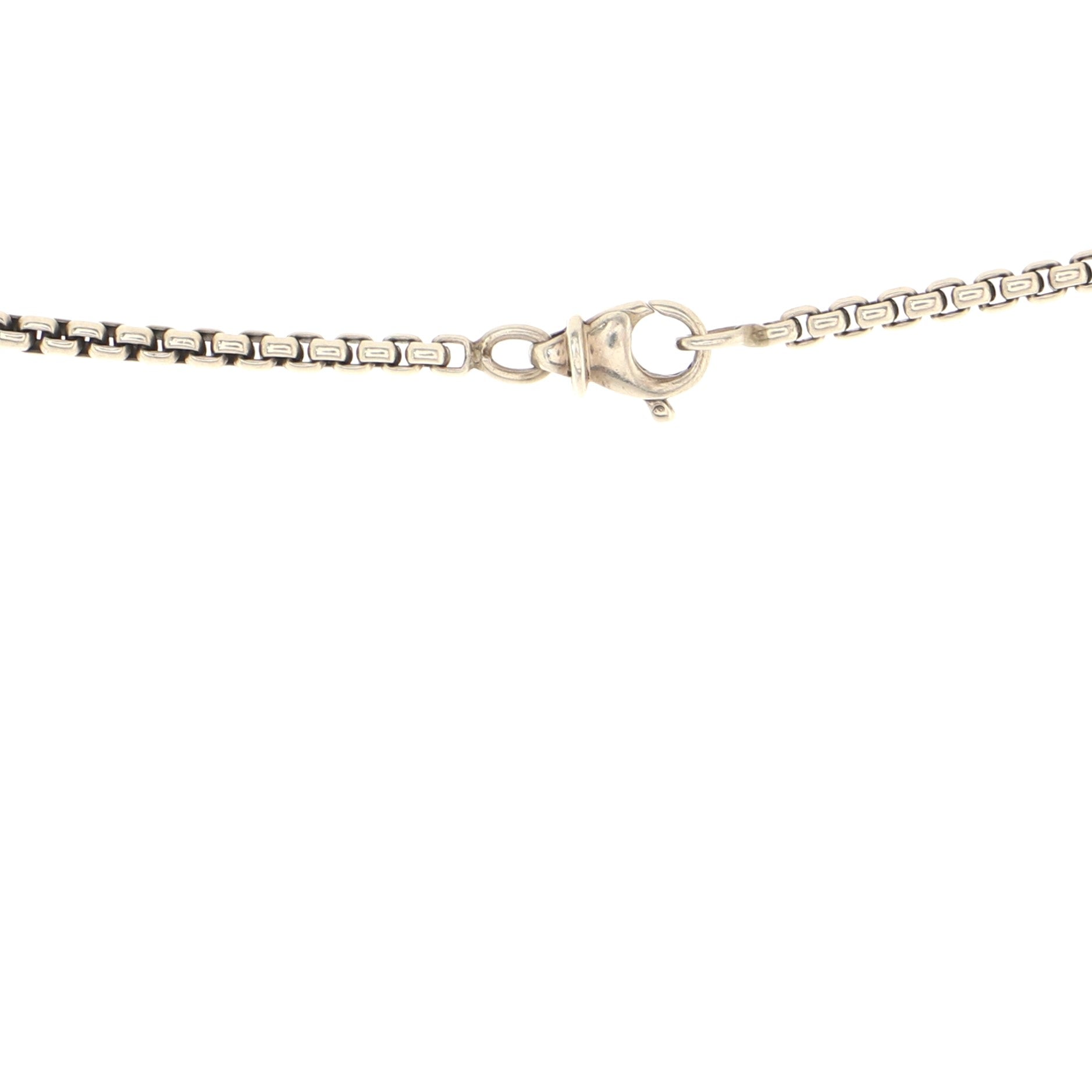 Cookie Pendant Necklace Sterling Silver with 18K Yellow Gold and Diamonds 12mm