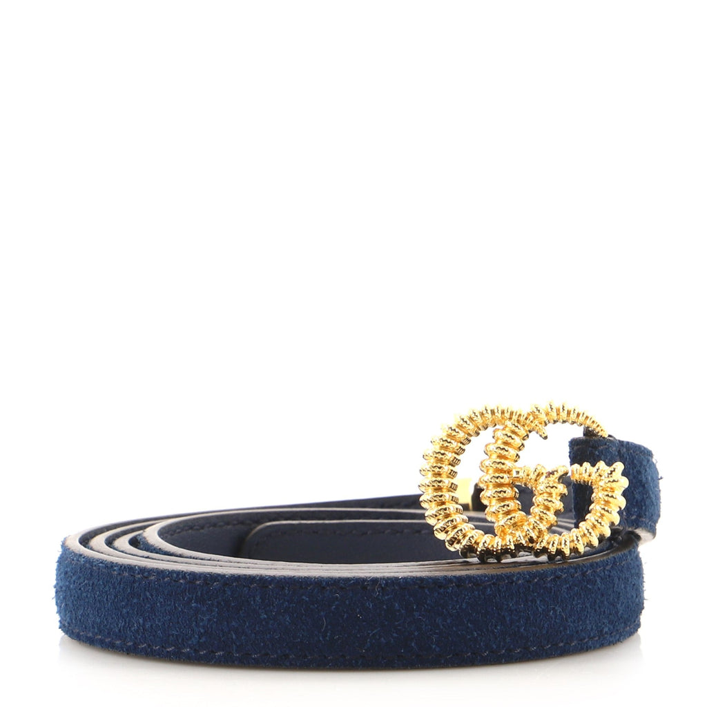 GG Torchon Belt Suede Thin 100