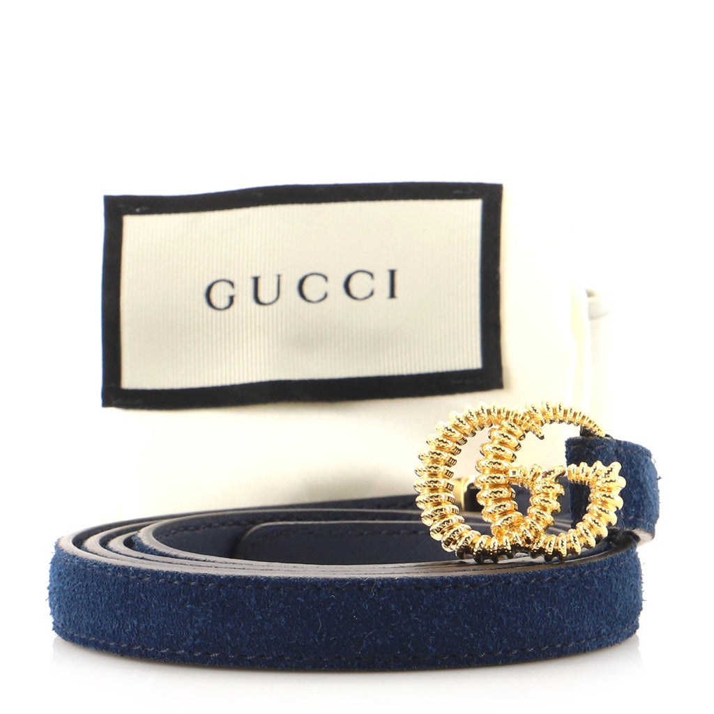GG Torchon Belt Suede Thin 100
