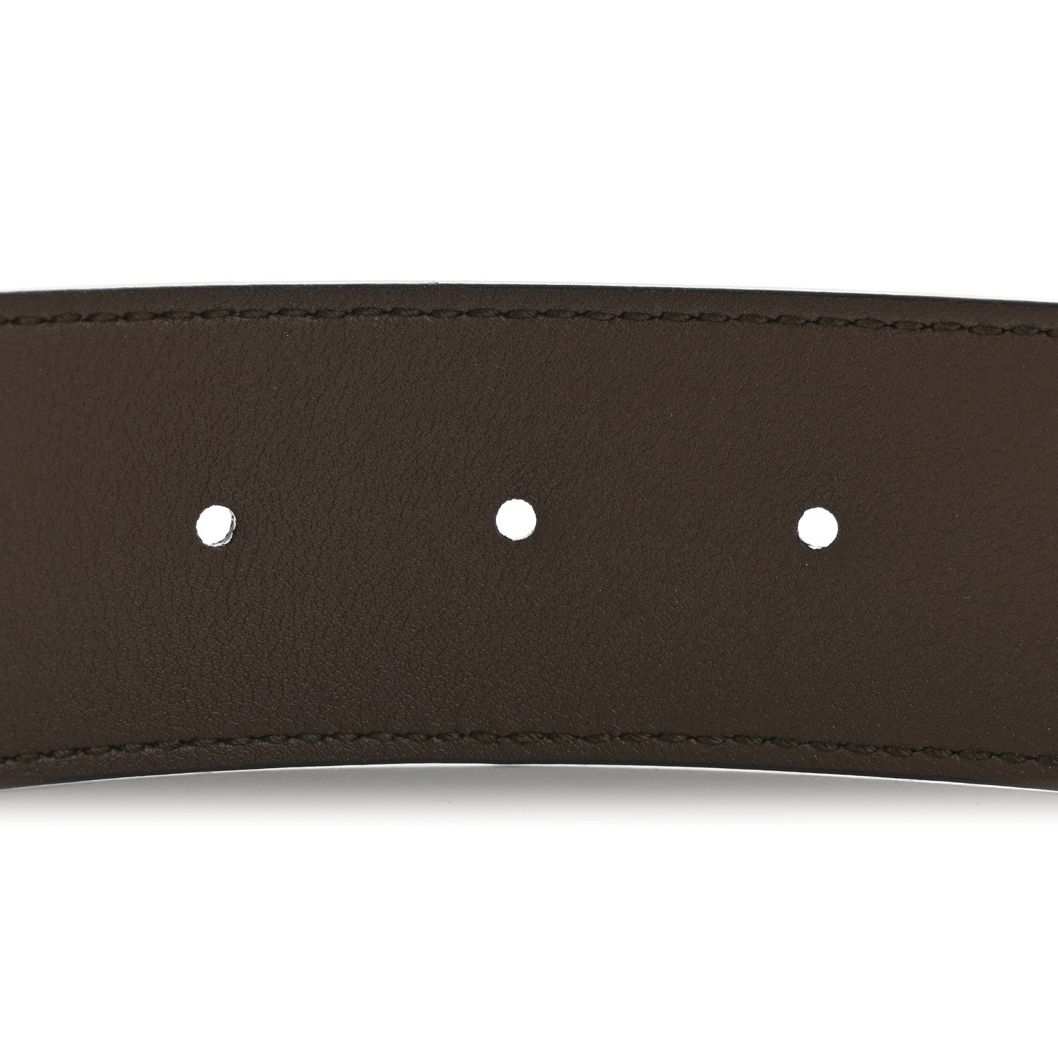 GG Supreme Monogram Matte Plutone Calfskin Double G 40mm Belt 80 32 Beige Ebony New Acero