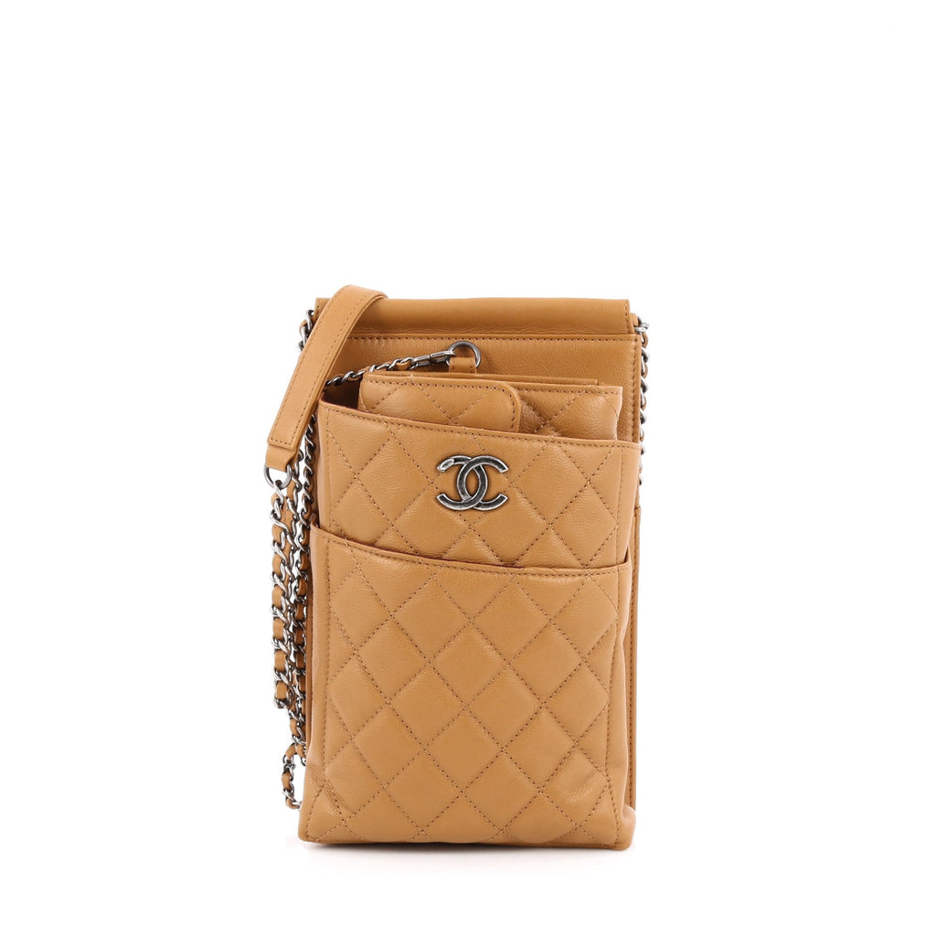 CC Waiter Chain Clutch Quilted Calfskin