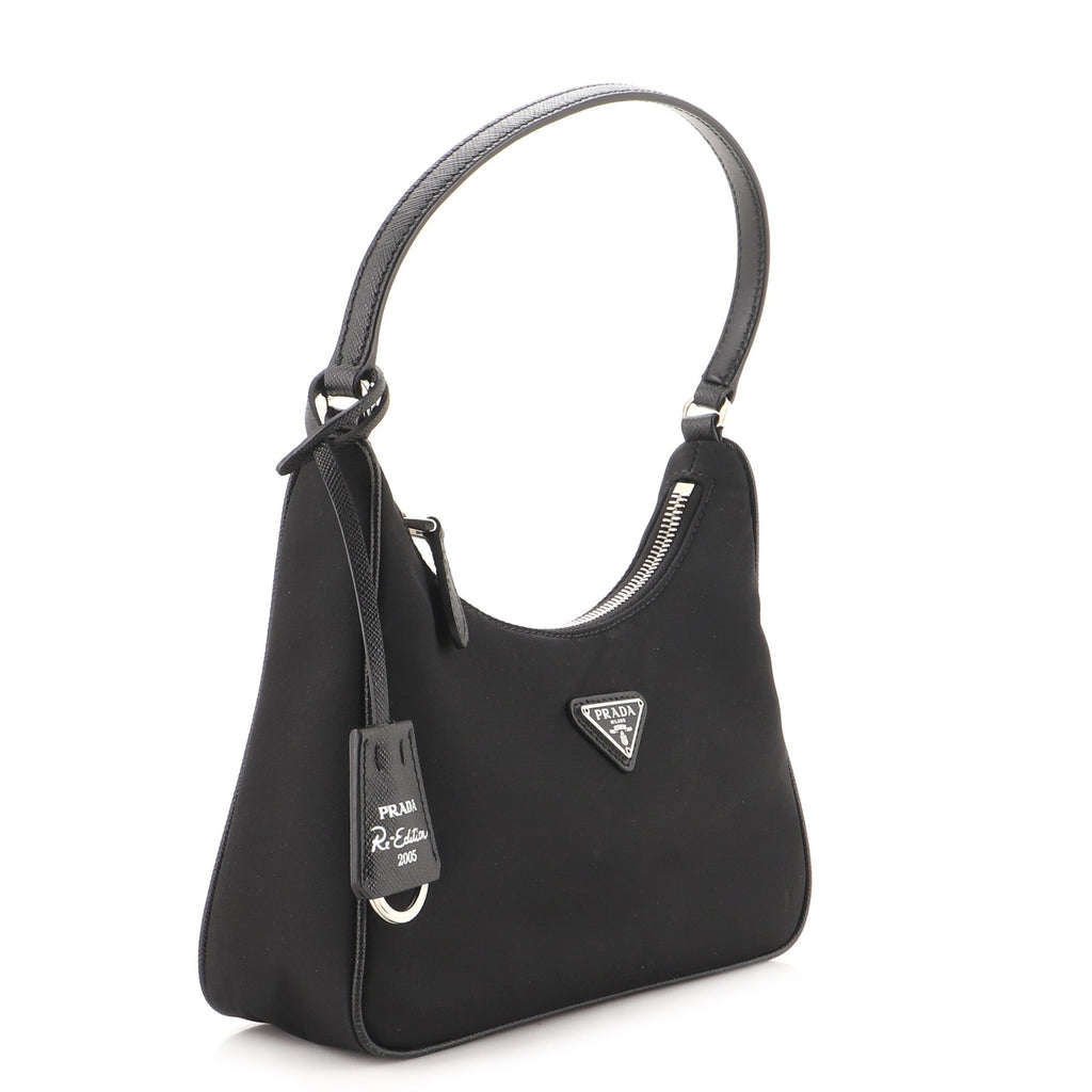 Re-Edition 2005 Hobo Tessuto with Saffiano Leather Mini