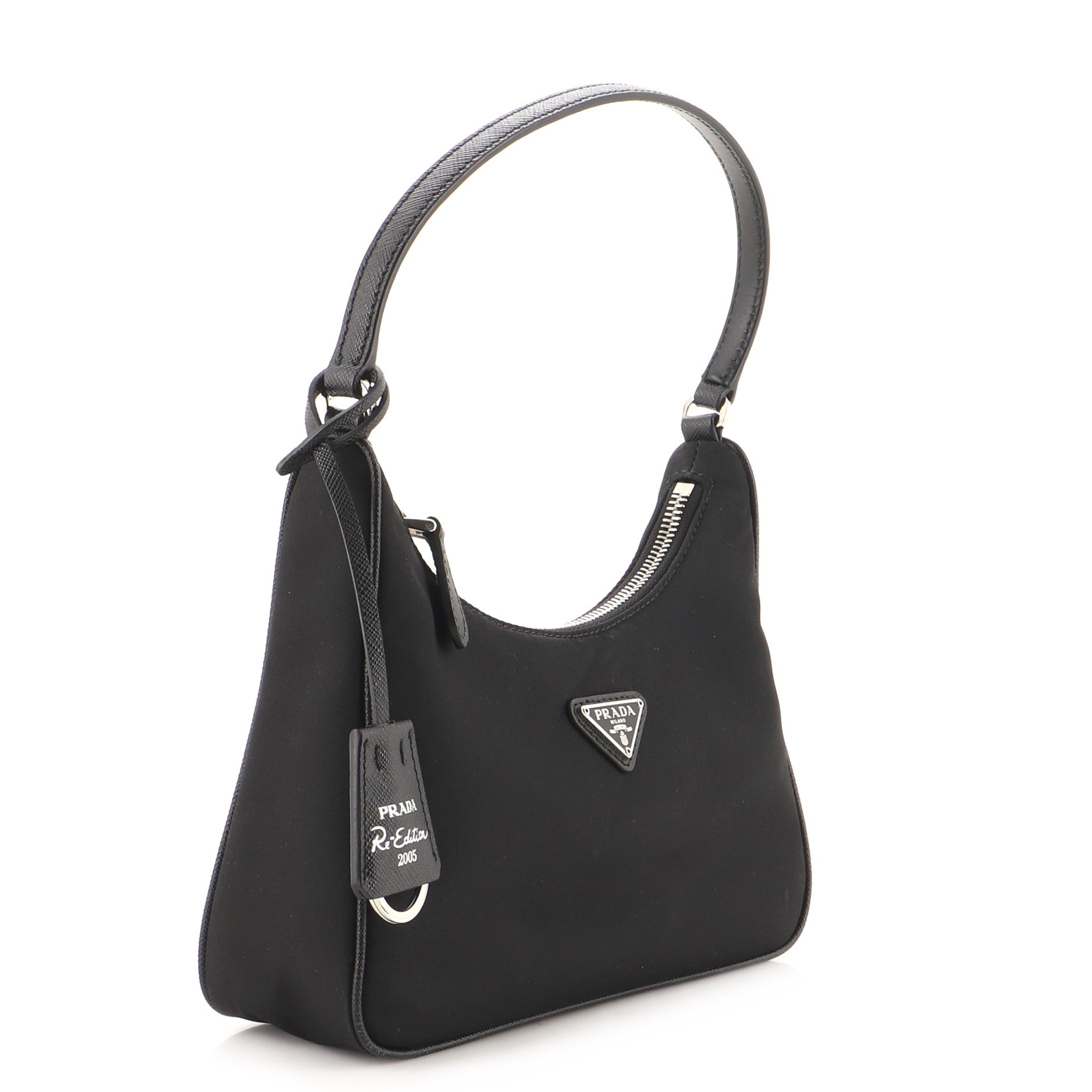 Re-Edition 2005 Hobo Tessuto with Saffiano Leather Mini