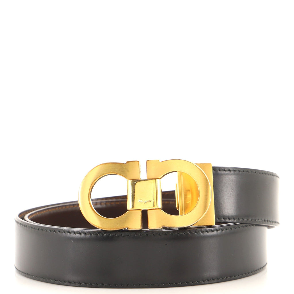 Gancini Reversible Belt Leather Medium 85