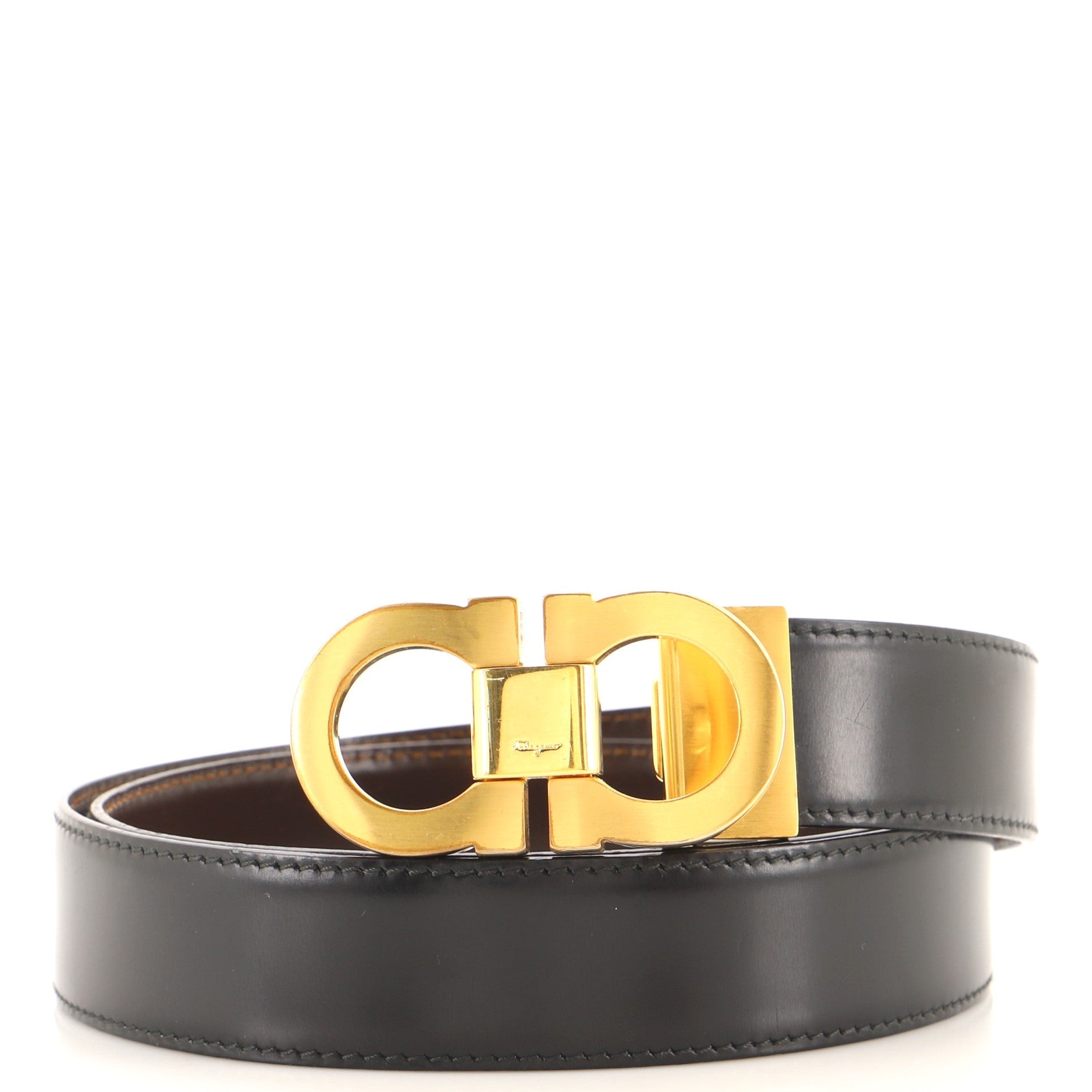 Gancini Reversible Belt Leather Medium 85