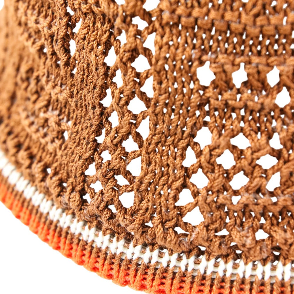 Fendi FF Crochet Cotton Bucket Hat