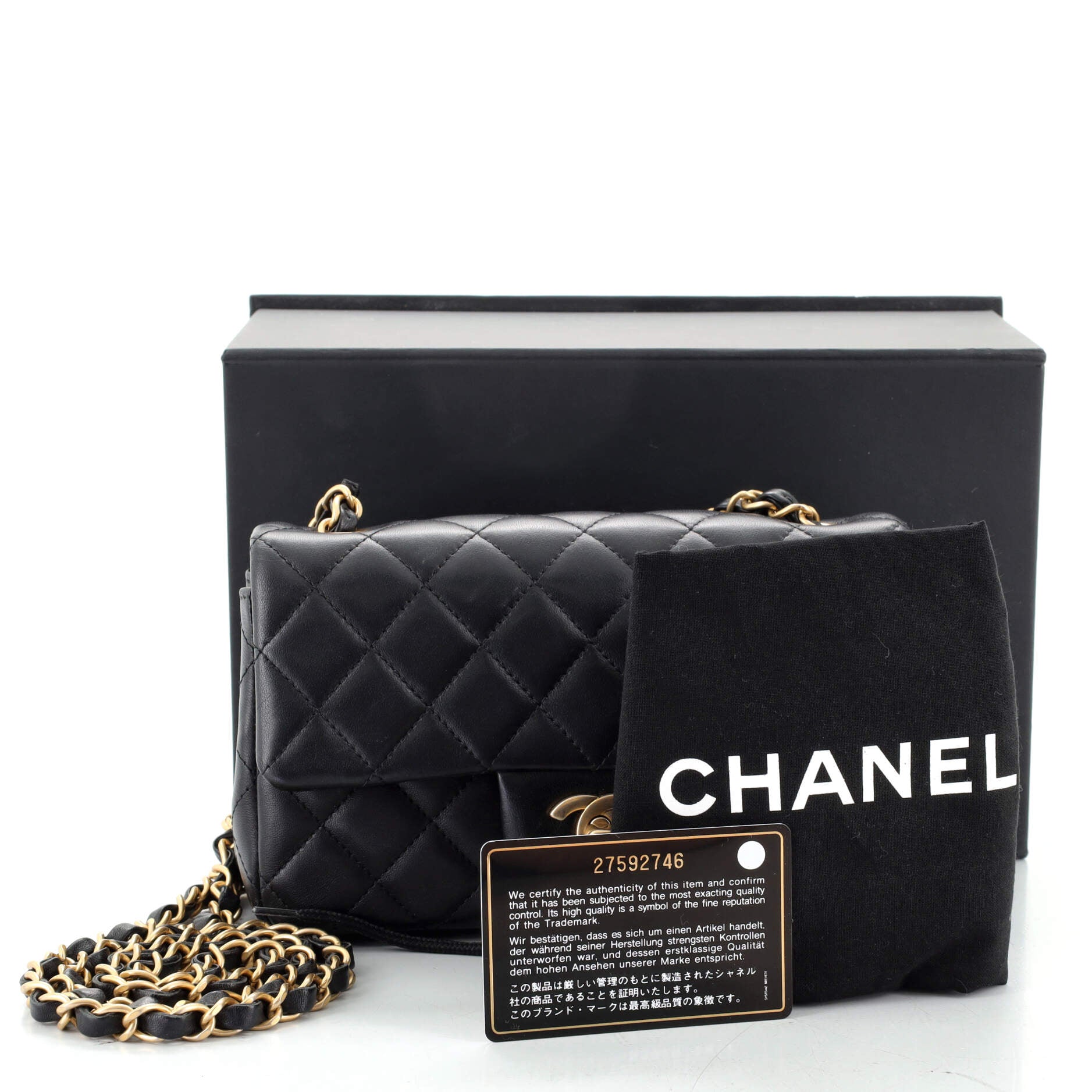 Classic Single Flap Bag Quilted Lambskin Mini