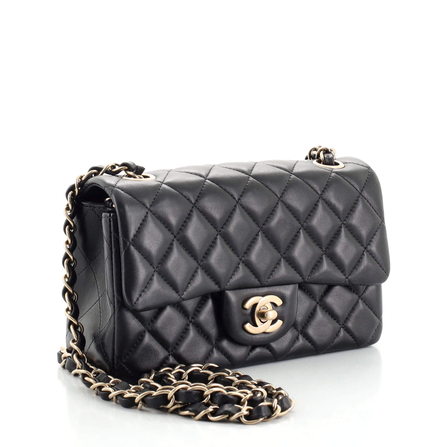 Classic Single Flap Bag Quilted Lambskin Mini