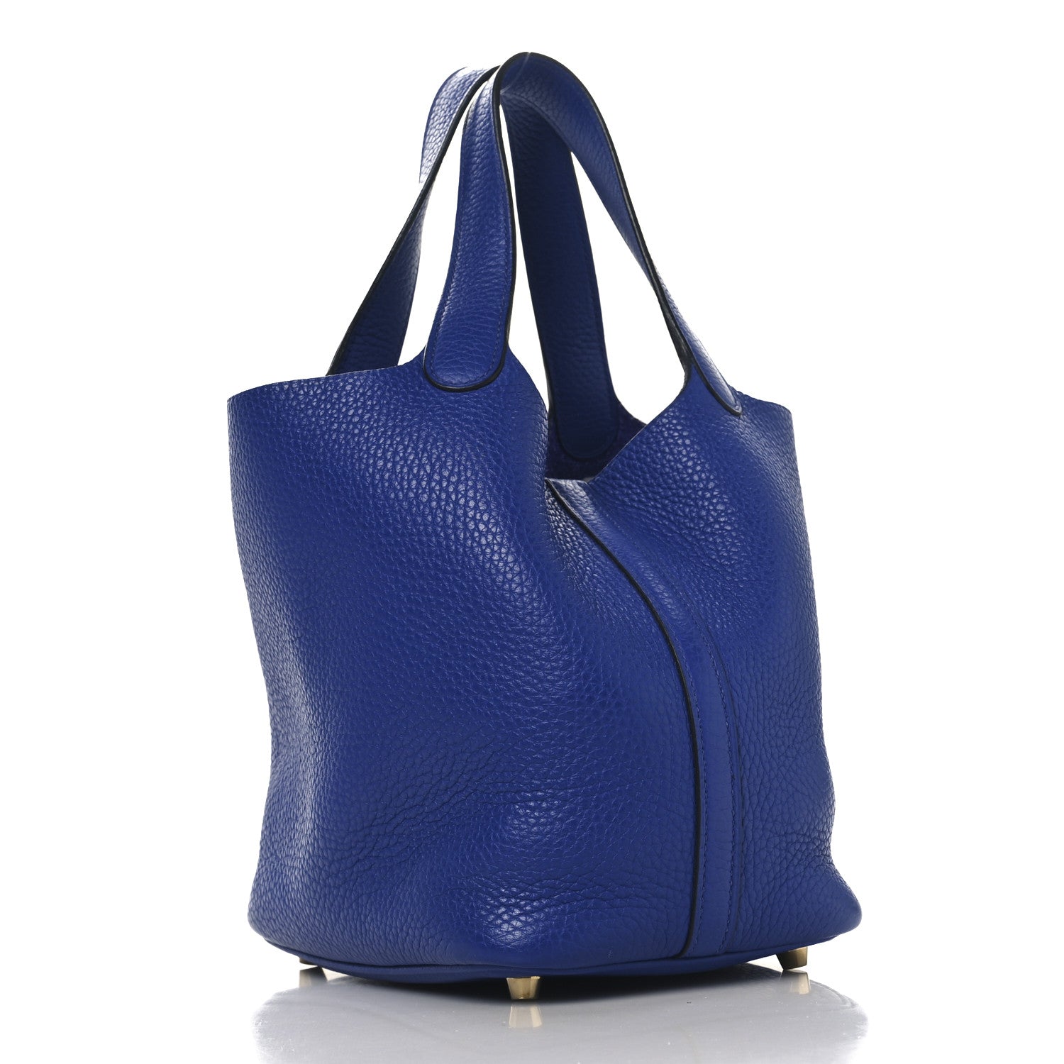 Taurillon Clemence Picotin Lock 18 PM Bleu Electrique