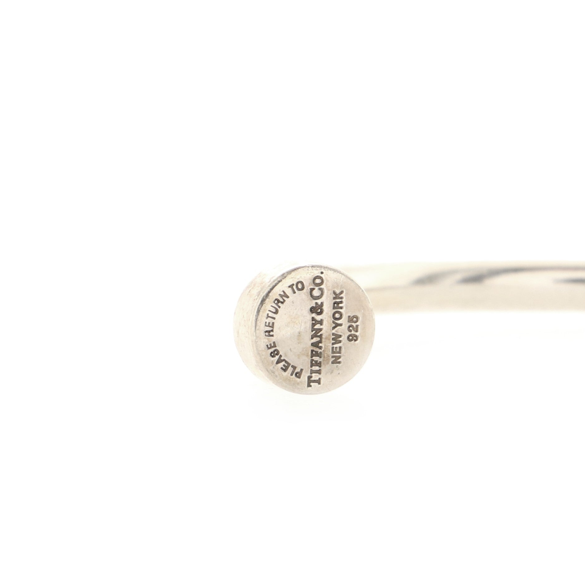 Return To Tiffany Circle Edge Cuff Bracelet Sterling Silver