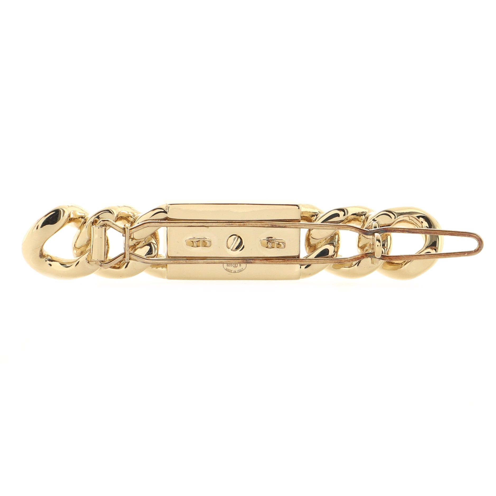 CC Chain Hair Clip Crystal Embellished Metal XS