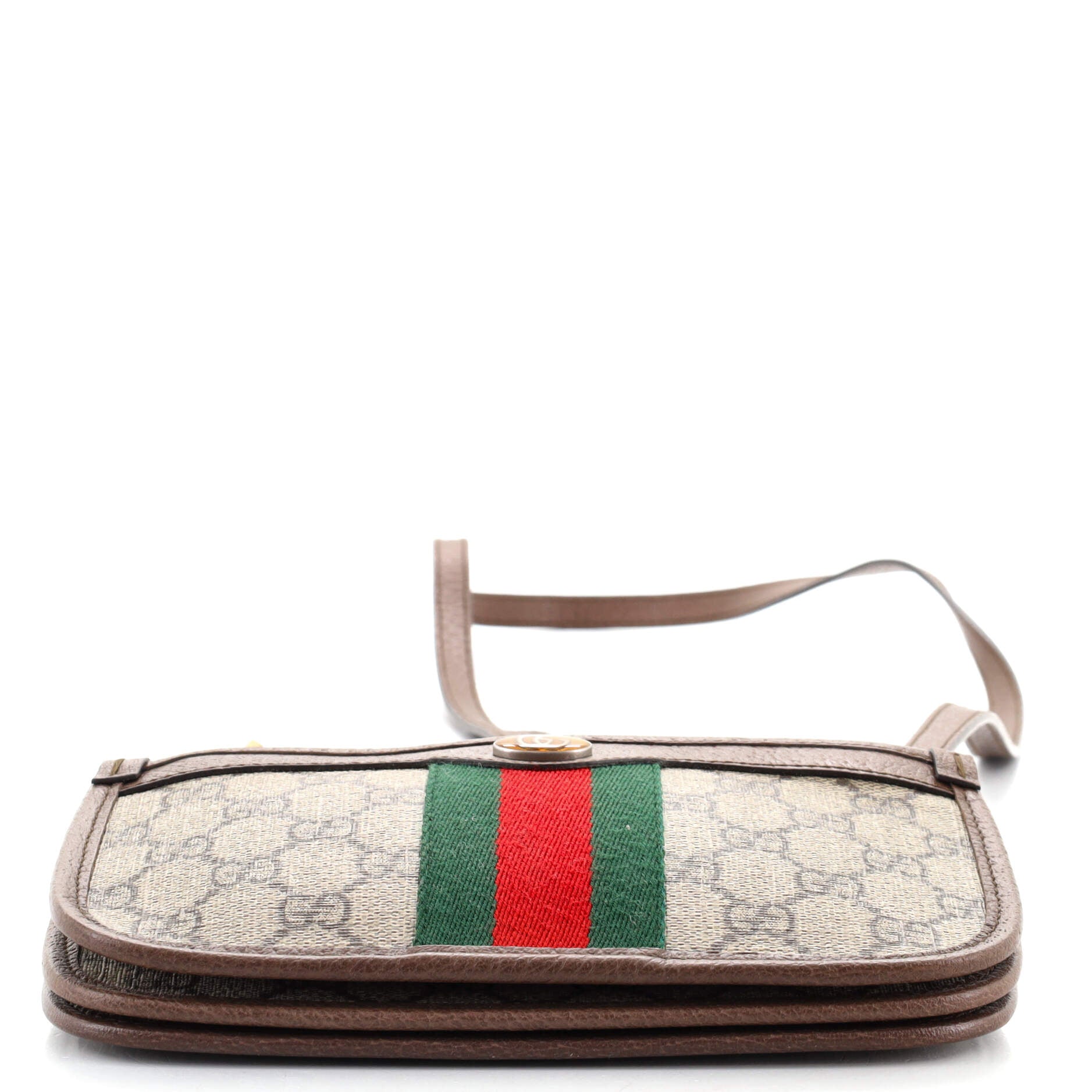 Ophidia Triple Flat Crossbody Bag GG Coated Canvas Mini