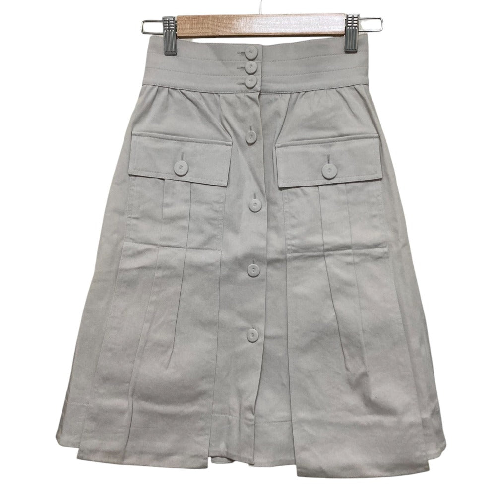 Fendi Front Button Wool Skirt
