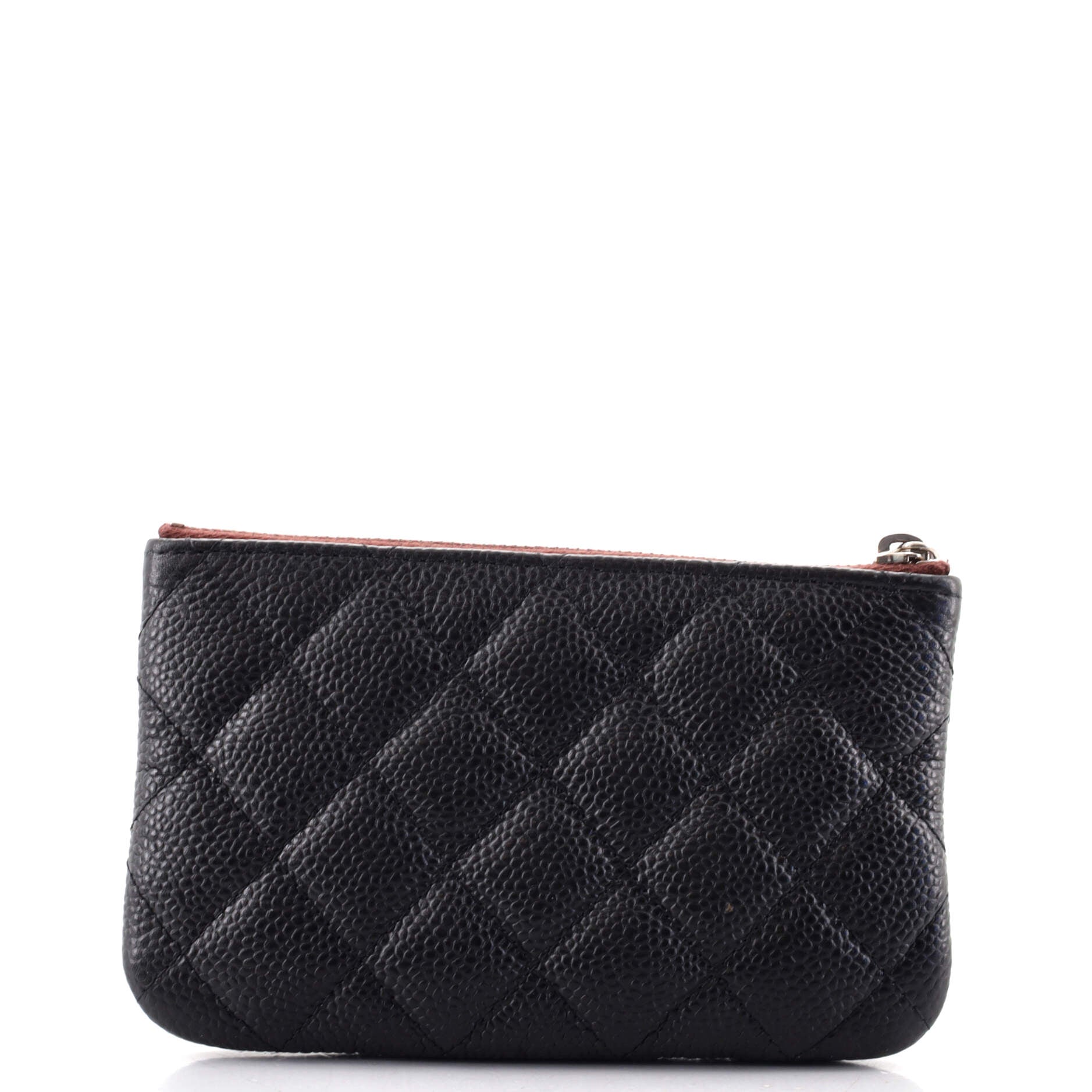 Classic O Case Pouch Quilted Caviar Mini