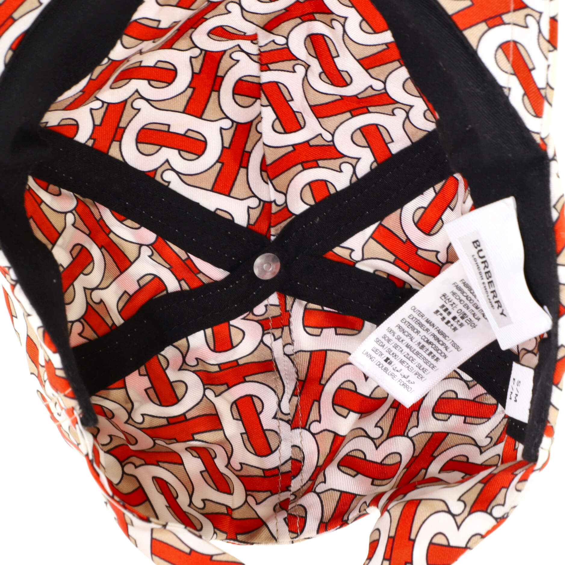 Self-Tie Baseball Cap TB Monogram Silk XXL