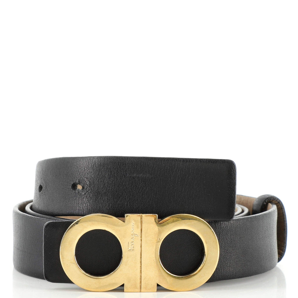 Gancini Reversible Belt Leather Thin 85