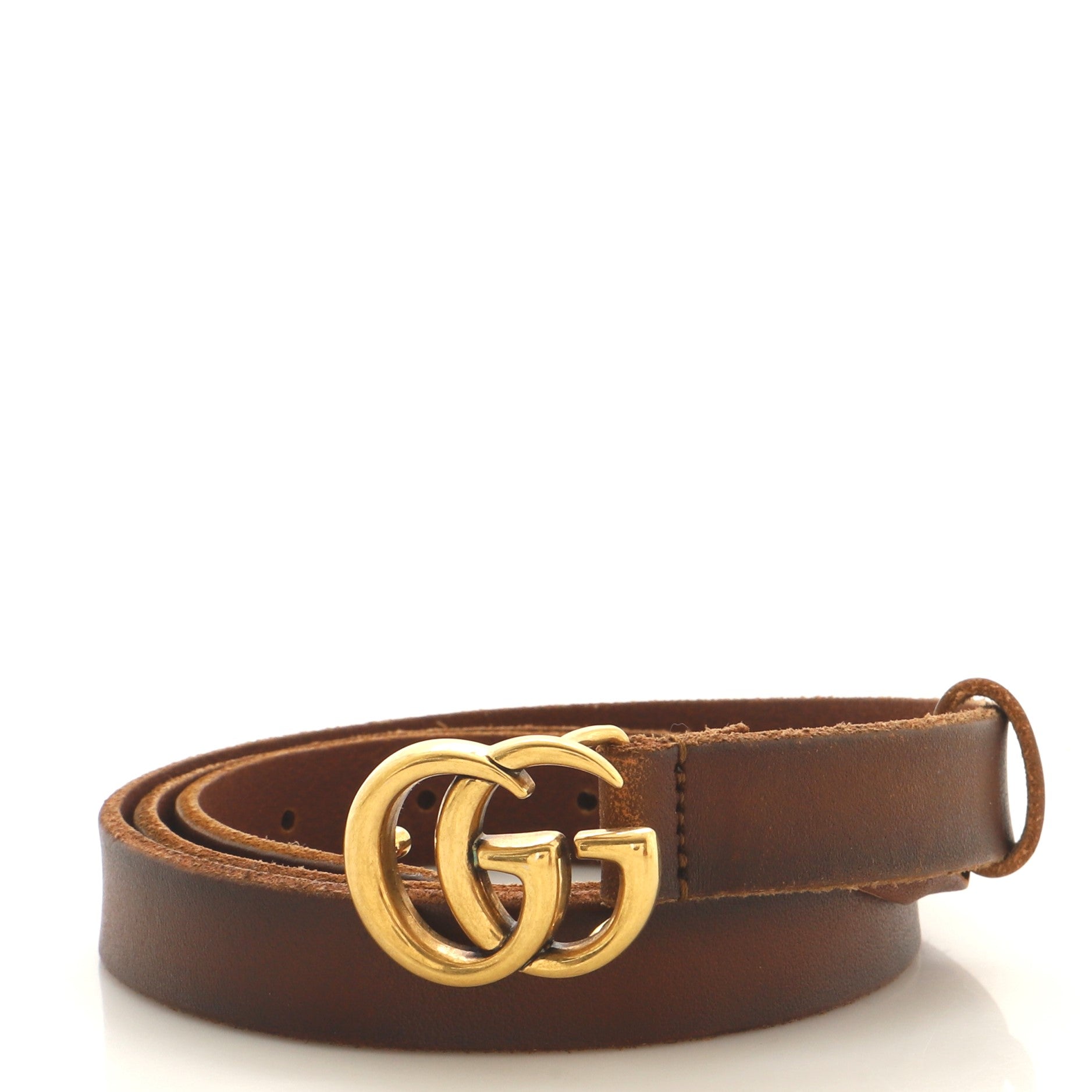 GG Marmont Belt Leather Thin 75