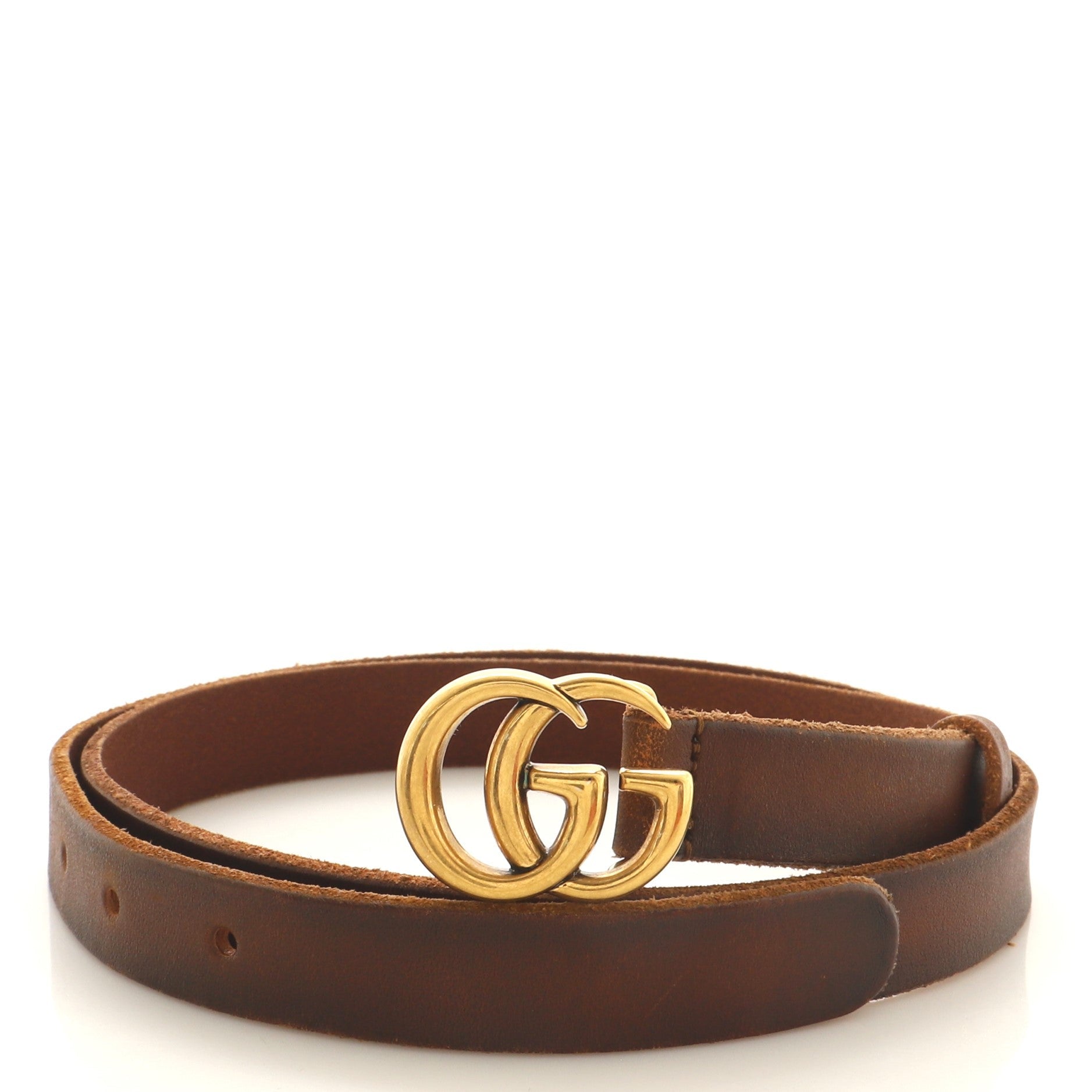 GG Marmont Belt Leather Thin 75