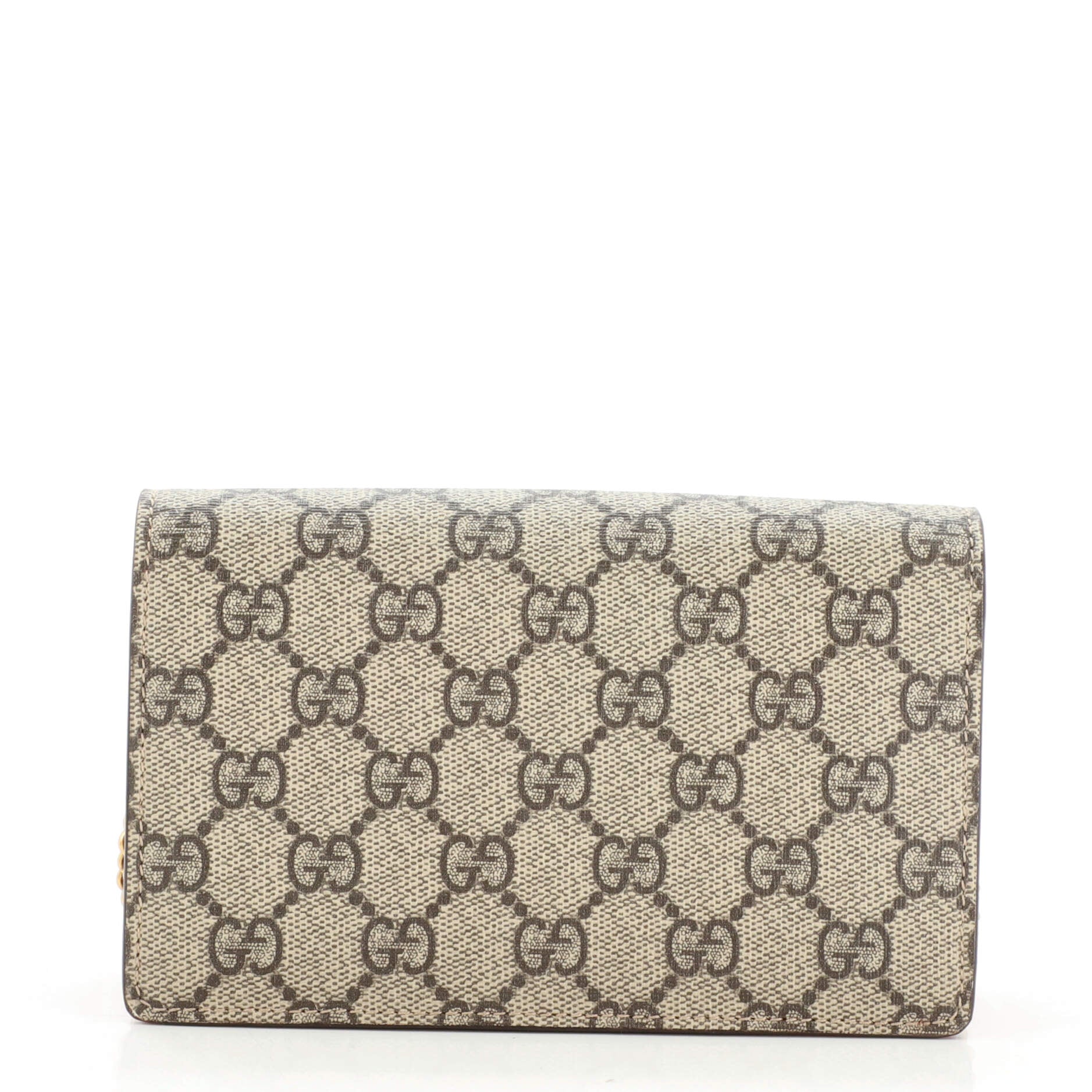 Cherries Wallet on Chain GG Coated Canvas Mini