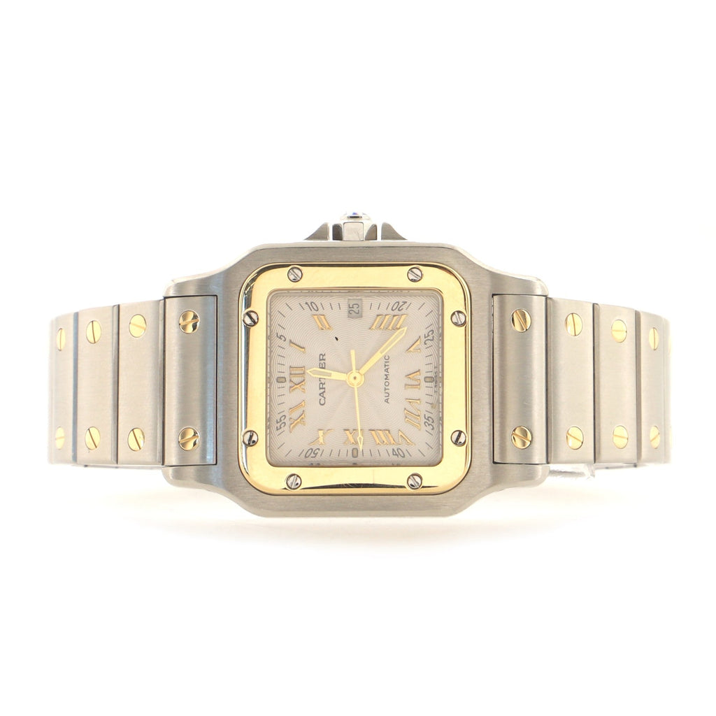 Santos de Cartier Galbee Automatic Watch Stainless Steel and Yellow Gold 29