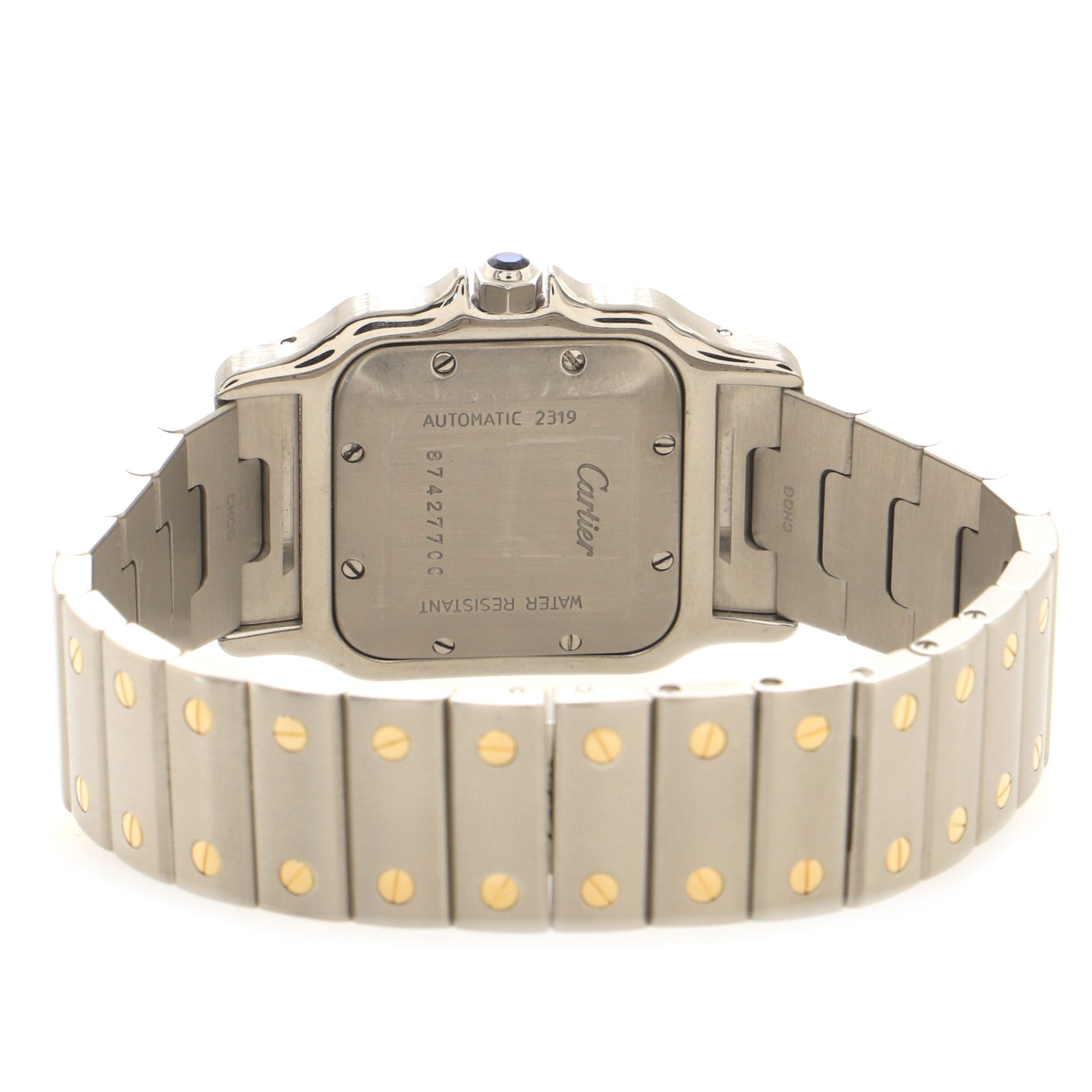 Santos de Cartier Galbee Automatic Watch Stainless Steel and Yellow Gold 29