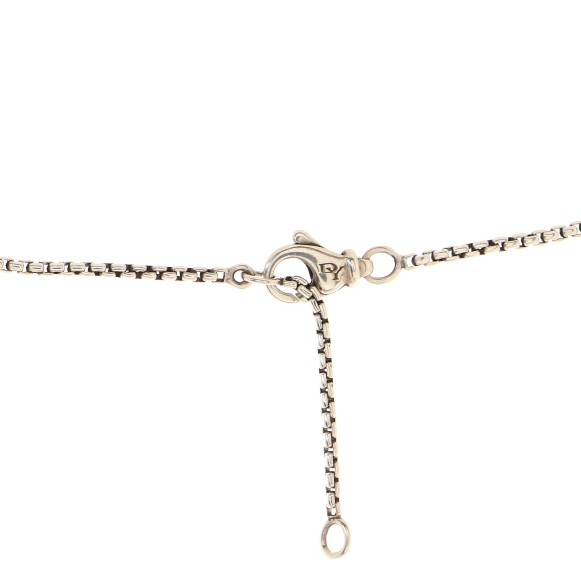 Dog Tag Pendant Necklace Sterling Silver with Rhodonite and Diamonds