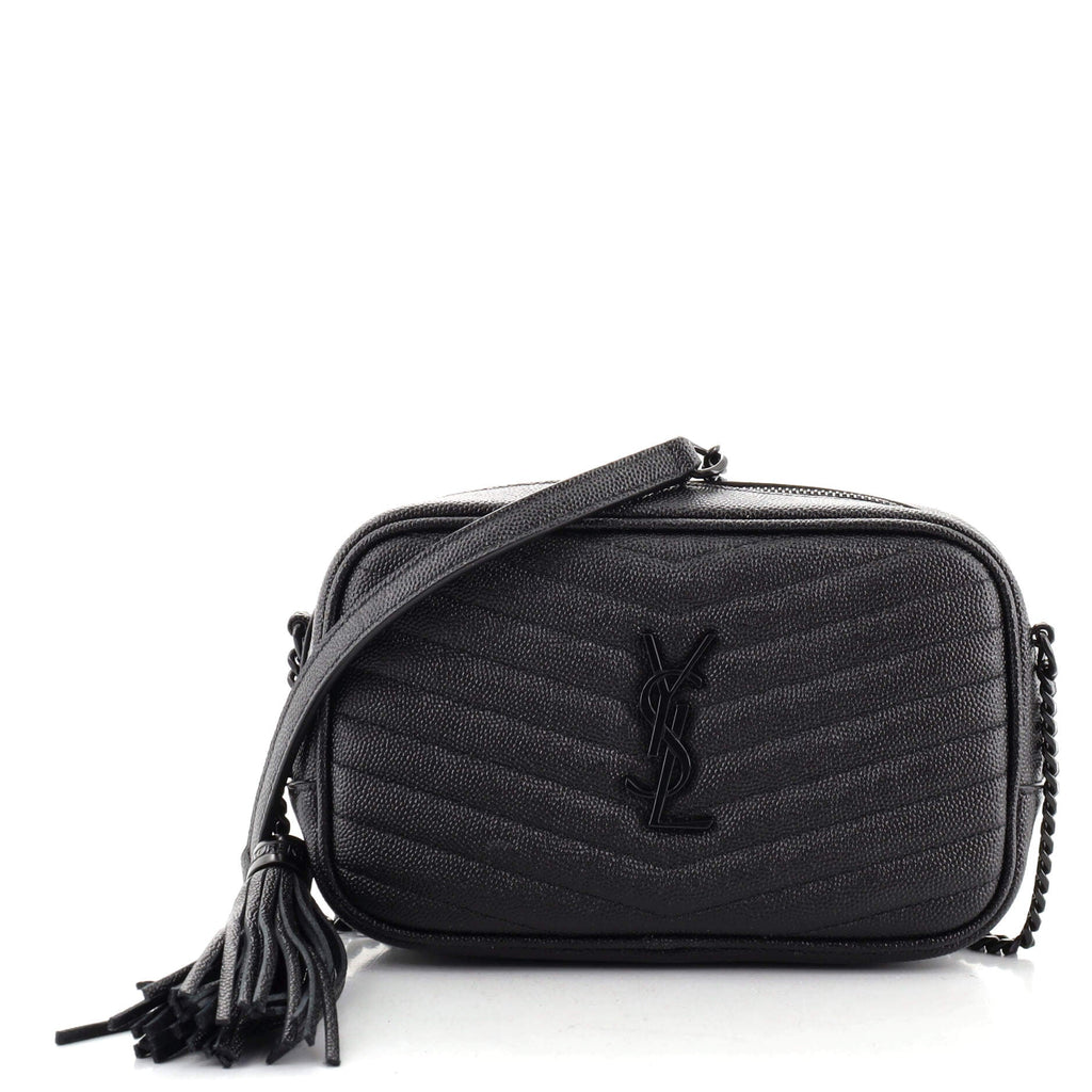 Lou Camera Bag Matelasse Chevron Leather Mini