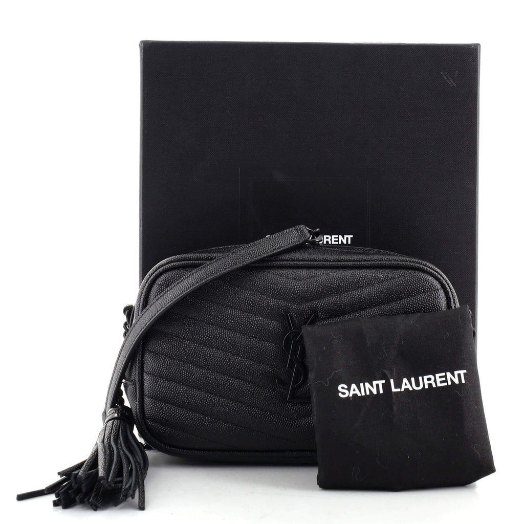 Lou Camera Bag Matelasse Chevron Leather Mini