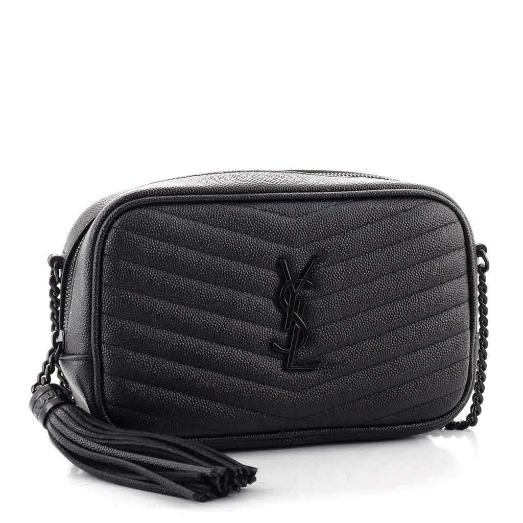 Lou Camera Bag Matelasse Chevron Leather Mini