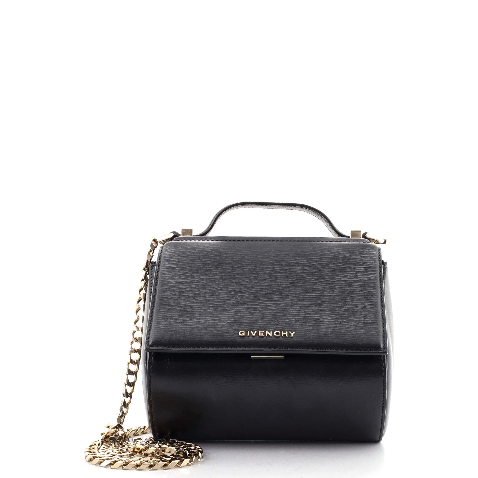 Chain Pandora Box Bag Leather Mini