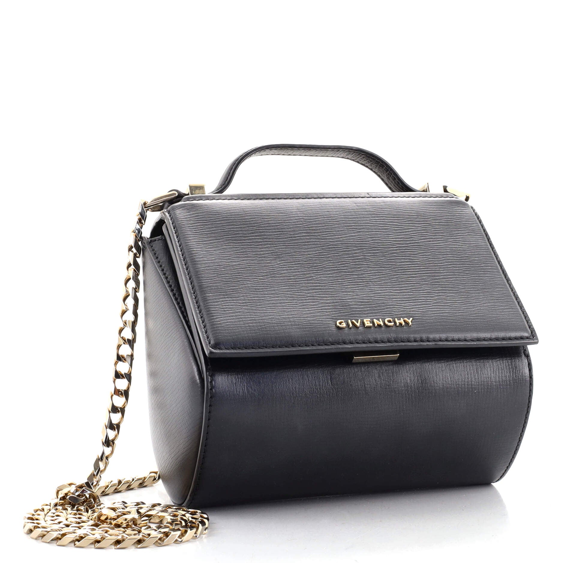 Chain Pandora Box Bag Leather Mini