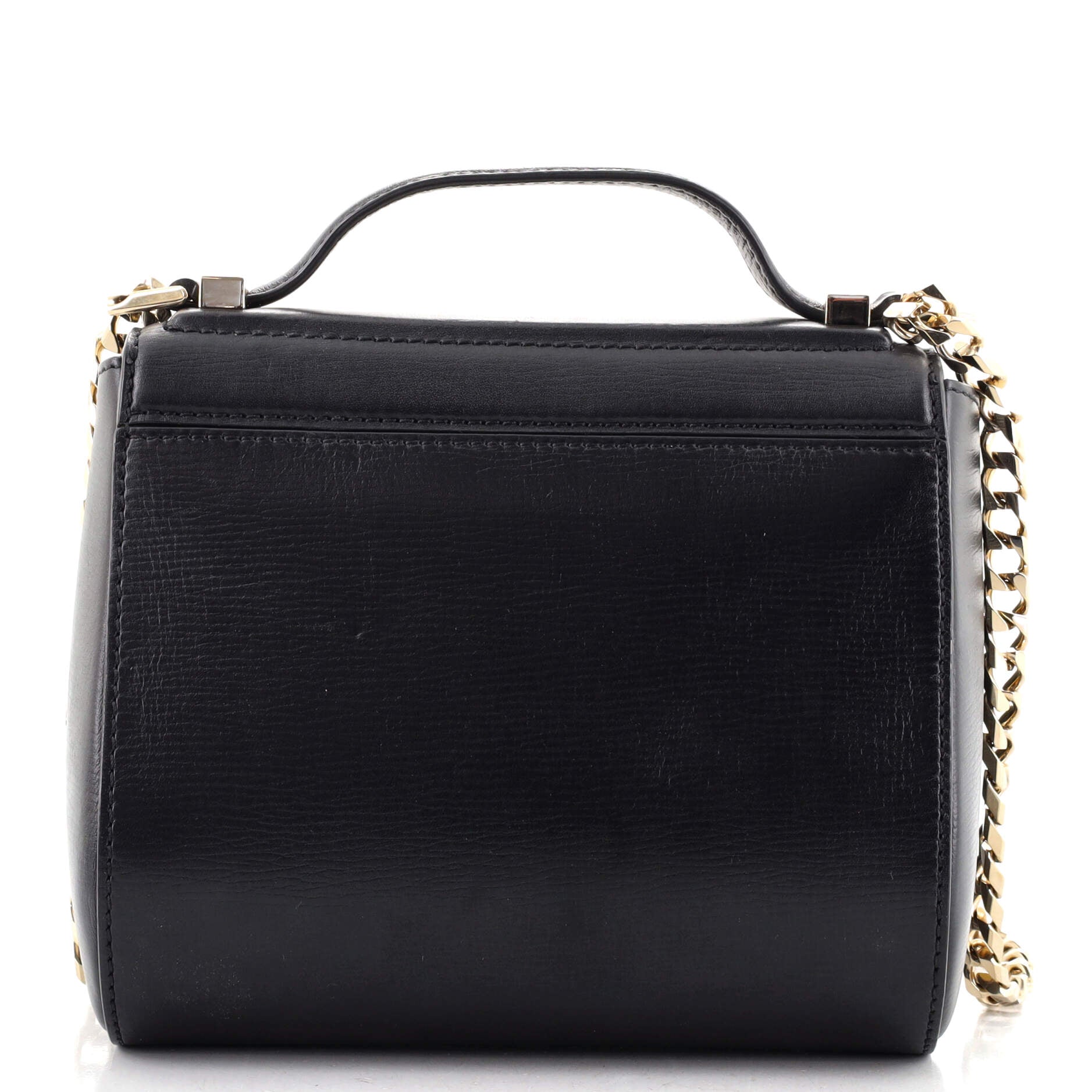 Chain Pandora Box Bag Leather Mini