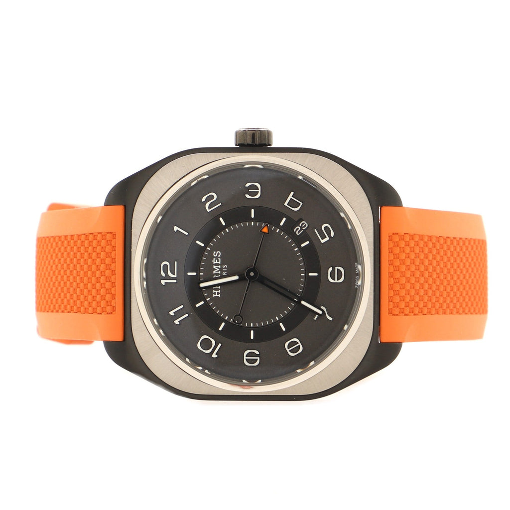 H08 Automatic Watch DLC Titanium and Rubber 39