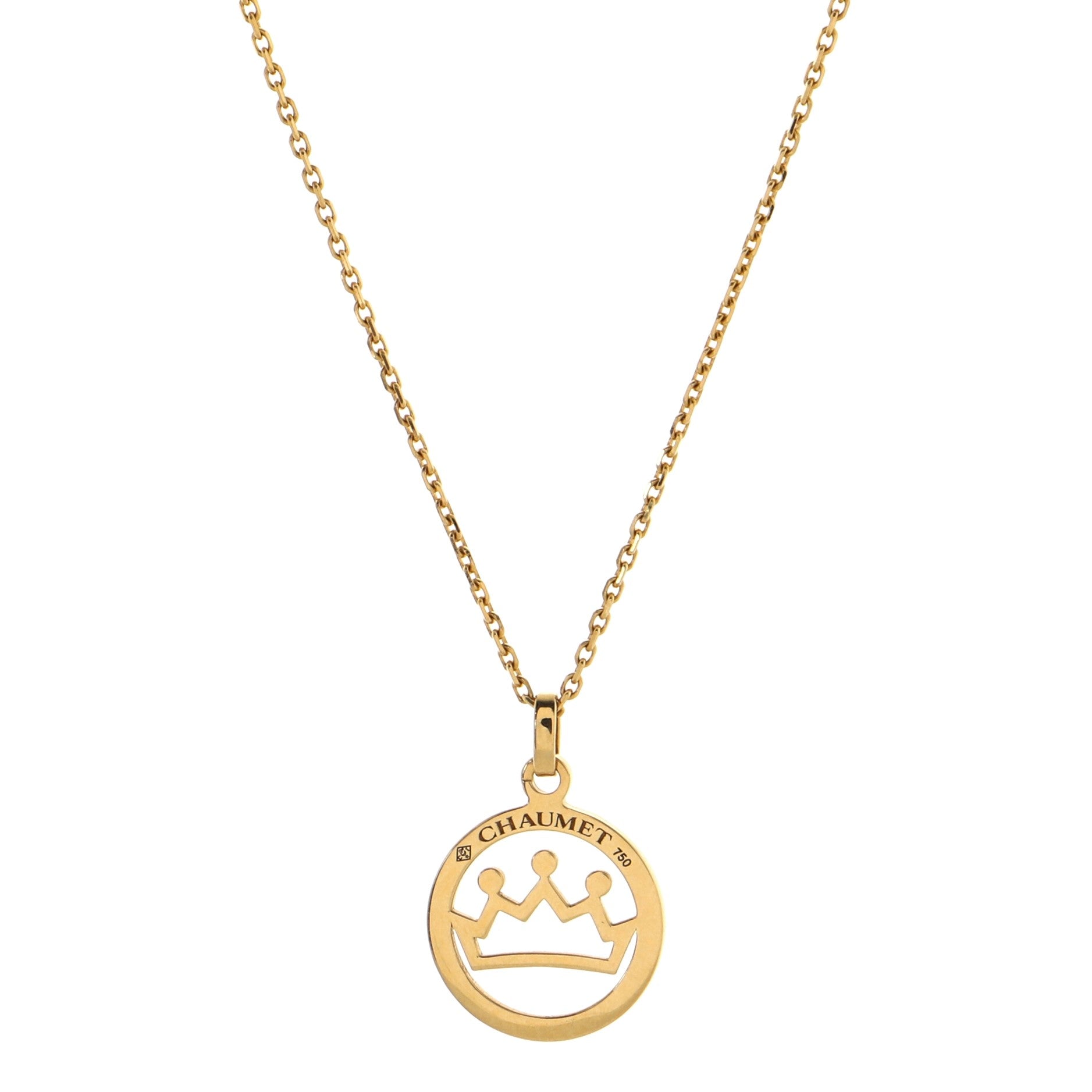 Tiara Pendant Necklace 18K Yellow Gold