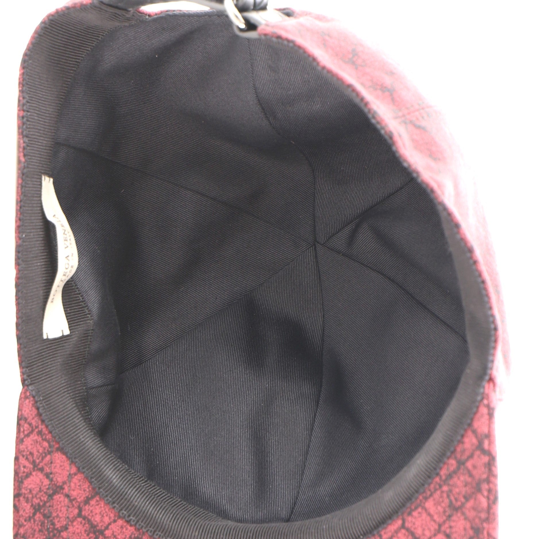 Intrecciato Baseball Cap Printed Nylon with Intrecciato Nappa Medium