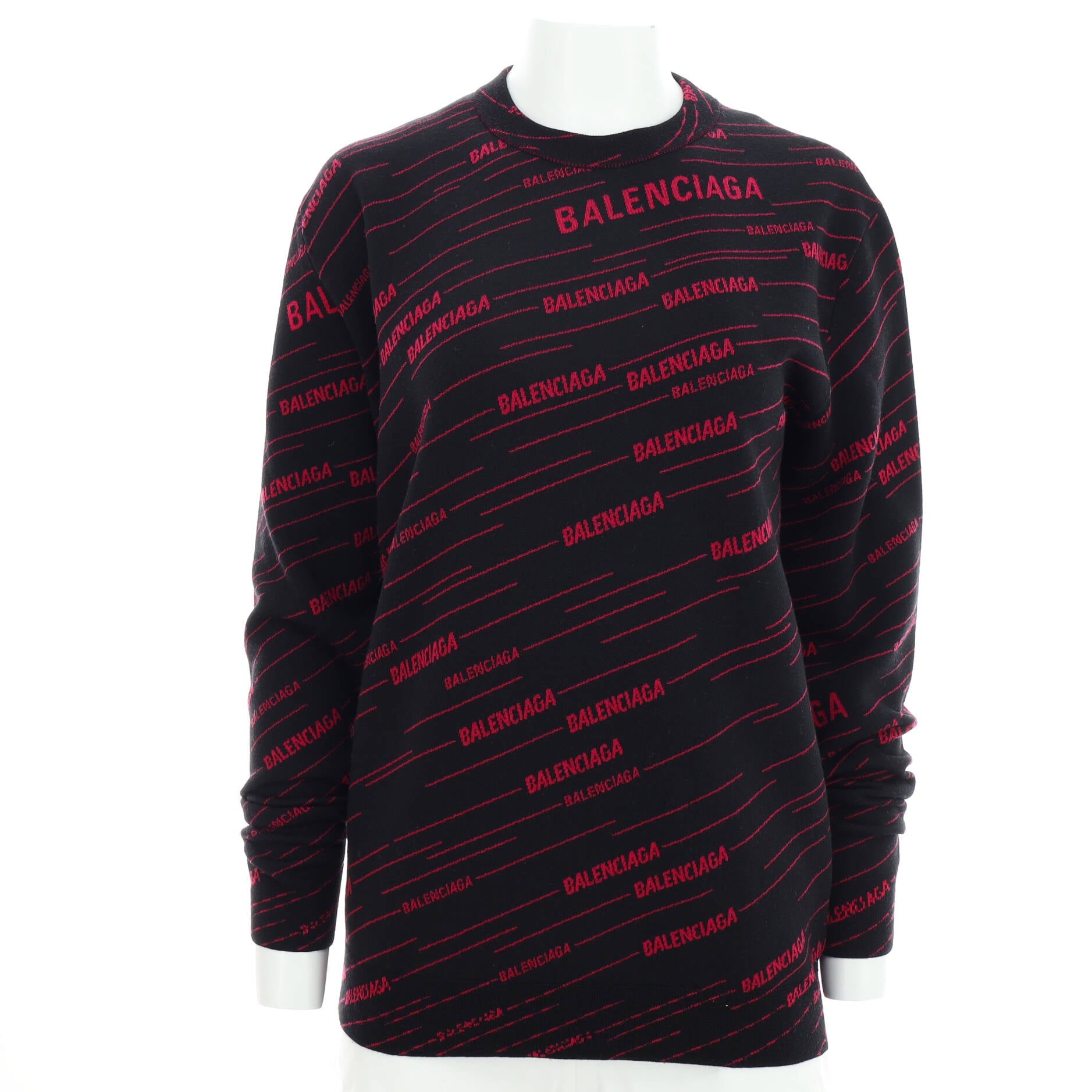 Women's Allover Logo Sweater Wool Blend