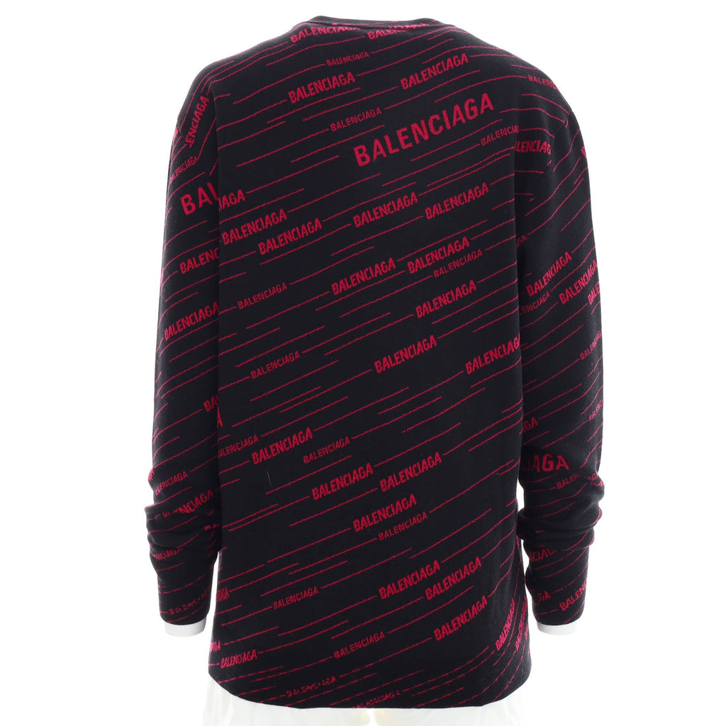 Women's Allover Logo Sweater Wool Blend