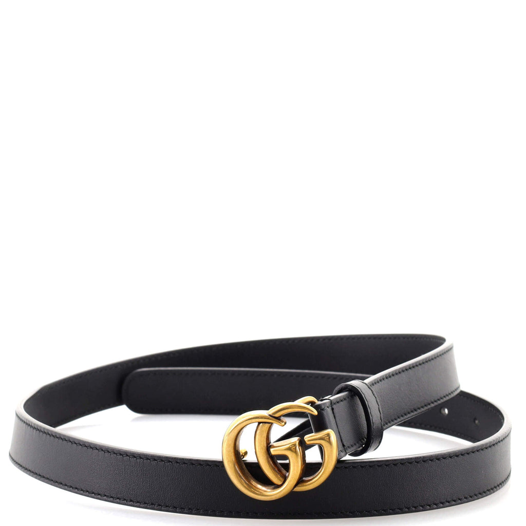 GG Marmont Belt Leather Thin 80