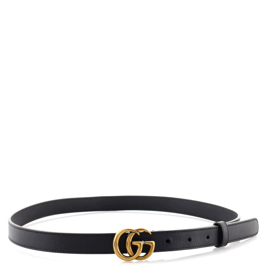 GG Marmont Belt Leather Thin 80