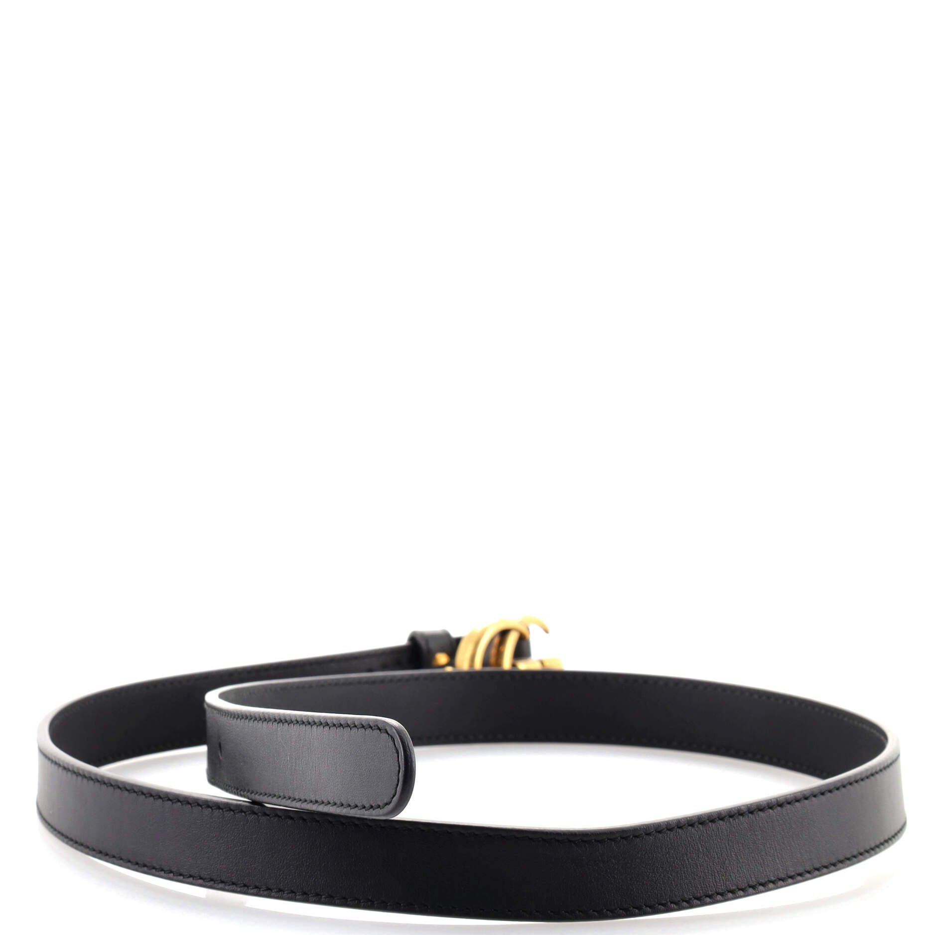 GG Marmont Belt Leather Thin 80
