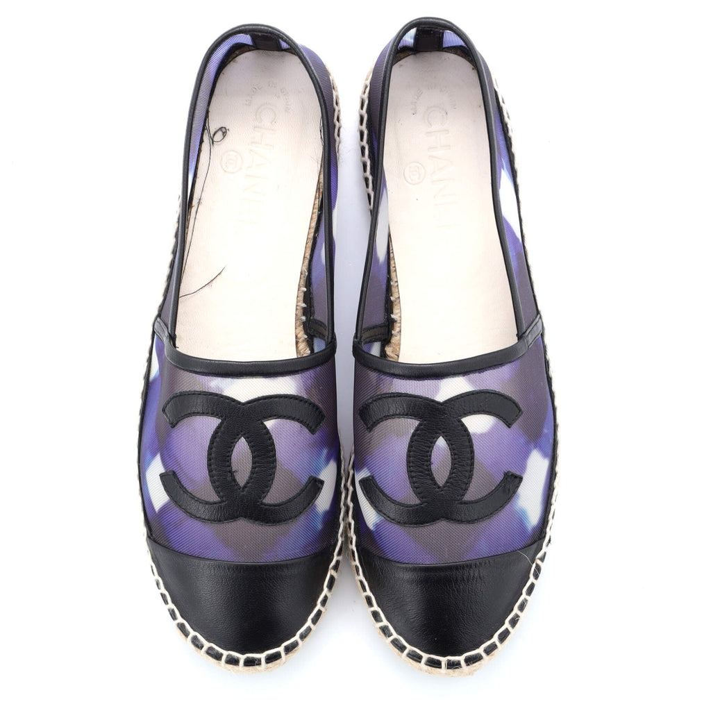 Women's CC Espadrilles Printed Mesh with Leather