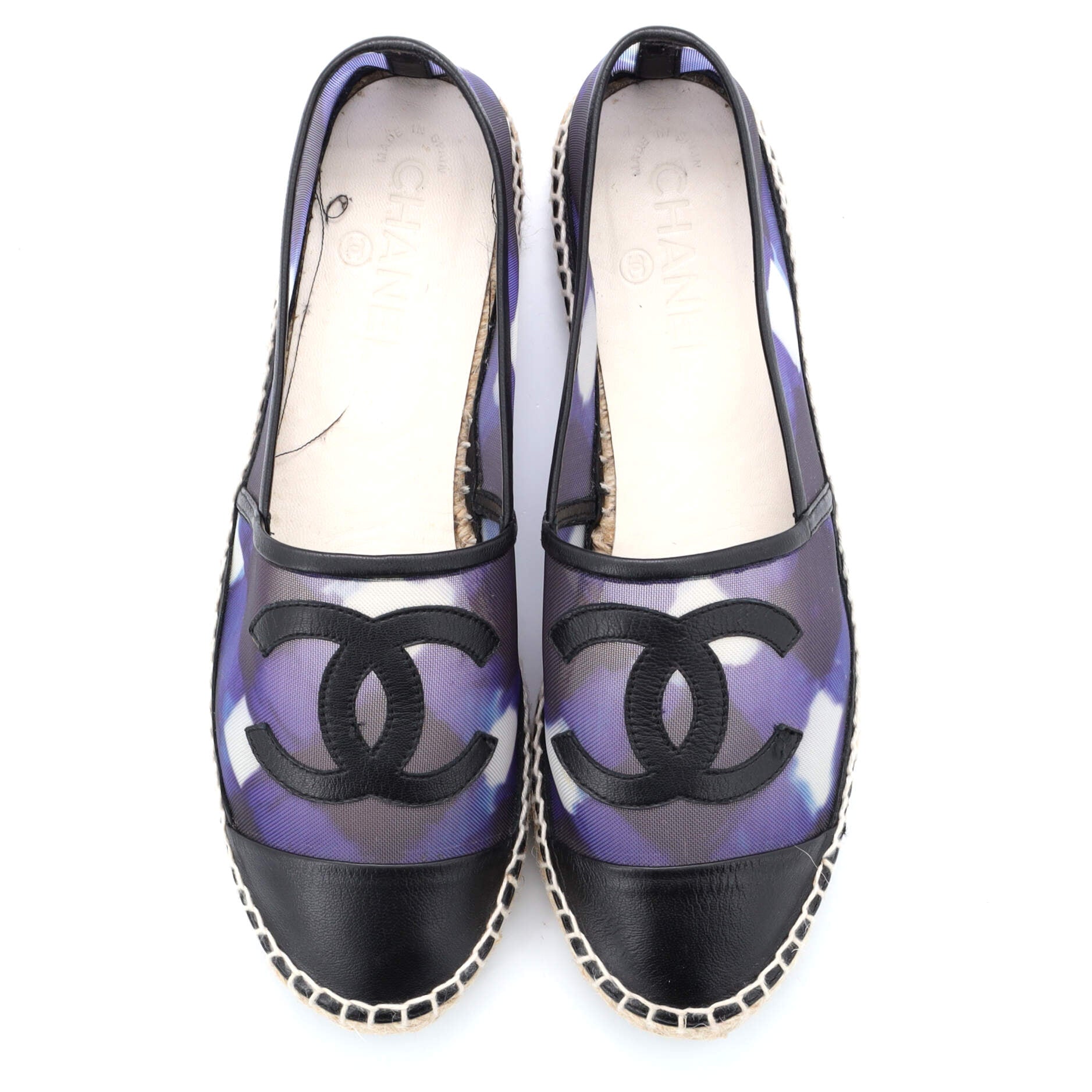 Women's CC Espadrilles Printed Mesh with Leather