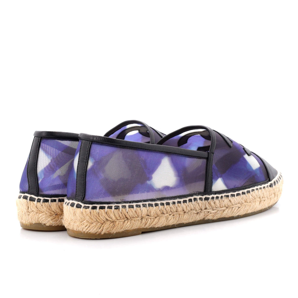 Women's CC Espadrilles Printed Mesh with Leather